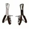 Point Cale-pieds Chromé Pour Pédale De Vélo Avec Renfort Cuir Marron 2 Point Cale-pieds Chromé Pour Pédale De Vélo Avec Renfort Cuir Marron -Sram Soldes cale pieds chrome pour pedale de velo avec renfort cuir marron full
