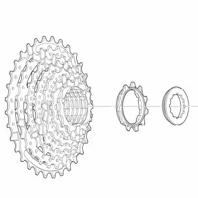 Cassette 8 Vitesses Pour Vélo 11-32 Dents Shimano 4 Cassette 8 Vitesses Pour Vélo 11-32 Dents Shimano – Image 2