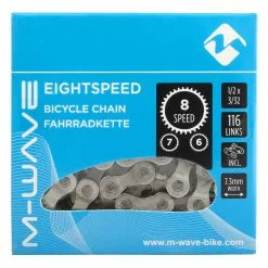 Chaine Vélo 116 Maillons à Attache-rapide Pour 8/7/6V M-Wave -Sram Soldes chaine velo m wave 6 7 8 vitesses