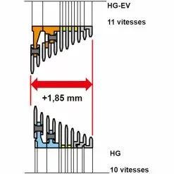 Cassette Vélo Route Shimano Ultegra CS-R8000 11V -Sram Soldes chaine velo route shimano ultegra 11 v r80000 10
