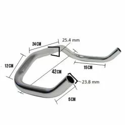 Messingschlager Cintre Corne De Vache Courbé -Sram Soldes cintre corne de vache courbe full 4