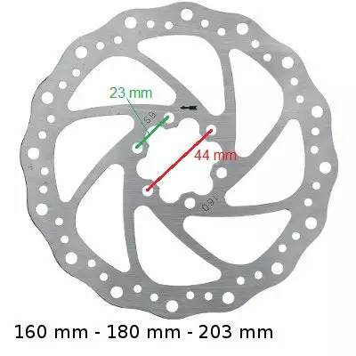 Brakco Disque De Frein Pour Vélo En Acier 160/180/203 Mm 4 Brakco Disque De Frein Pour Vélo En Acier 160/180/203 Mm – Image 2