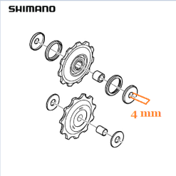 Galets De Dérailleur Shimano 5/6/7/8V -Sram Soldes galets de derailleur shimano 5 6 7 8v full 3