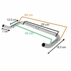 Messingschlager Guidon Vélo Corne De Vache -Sram Soldes guidon velo corne de vache full 3