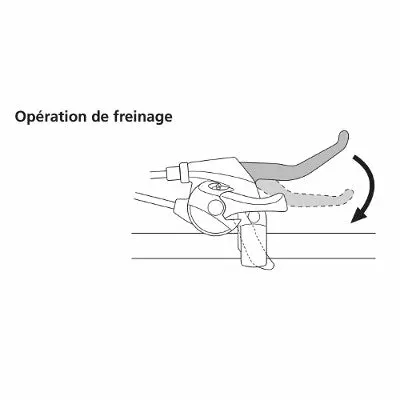 Levier Frein Et Dérailleur 3 Vitesses 4 Doigts Noir Shimano 4 Levier Frein Et Dérailleur 3 Vitesses 4 Doigts Noir Shimano – Image 2