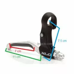 XLC Leviers De Frein De Vélo Revêtement Caoutchouc - La Paire -Sram Soldes leviers de frein de velo revetement caoutchouc la paire full 3