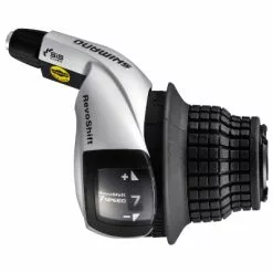 Paire De Poignées Tournantes Revoshift 3x7 Gris Tourney Shimano -Sram Soldes paire de poignees tournantes revoshift 3x7 gris tourney shimano full 3
