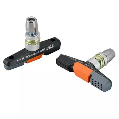 Brakco Patin De Frein V-Brake 55 Mm Triple Gomme - La Paire 3 Brakco Patin De Frein V-Brake 55 Mm Triple Gomme - La Paire