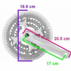 Messingschlager Pédalier De Vélo Triple Plateaux 24/34/42 Dents 5 à 8 Vitesses -Sram Soldes pedalier de velo triple plateaux 24 34 42 dents 5 a 8 vitesses full 2