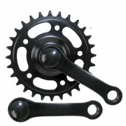 Messingschlager Pédalier Mono Plateau Pour Vélo Enfant De 12 Pouces