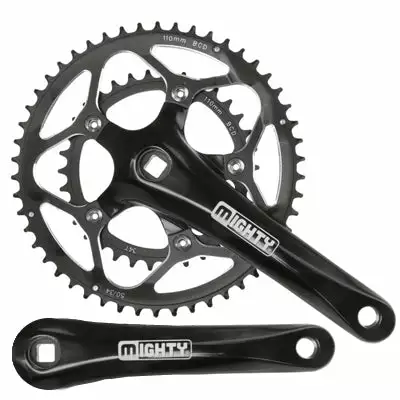 Mighty Pédalier Vélo 10 à 11 Vitesses Double Plateaux 34-50 Dents 3 Mighty Pédalier Vélo 10 à 11 Vitesses Double Plateaux 34-50 Dents