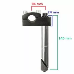 Potence Plongeur Pour Vélo BMX ZOOM 7 Potence Plongeur Pour Vélo BMX ZOOM -Sram Soldes potence plongeur pour velo bmx zoom full 3