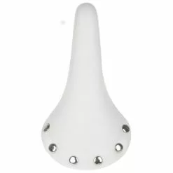 Endzone Selle Vélo Vintage Blanche Imitation Cuir Avec Rivets -Sram Soldes selle velo vintage blanche imitation cuir avec rivets full 3