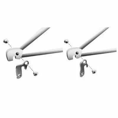 Vis Pour Patte De Dérailleur Amovible De Vélo XLC 4 Vis Pour Patte De Dérailleur Amovible De Vélo XLC – Image 2